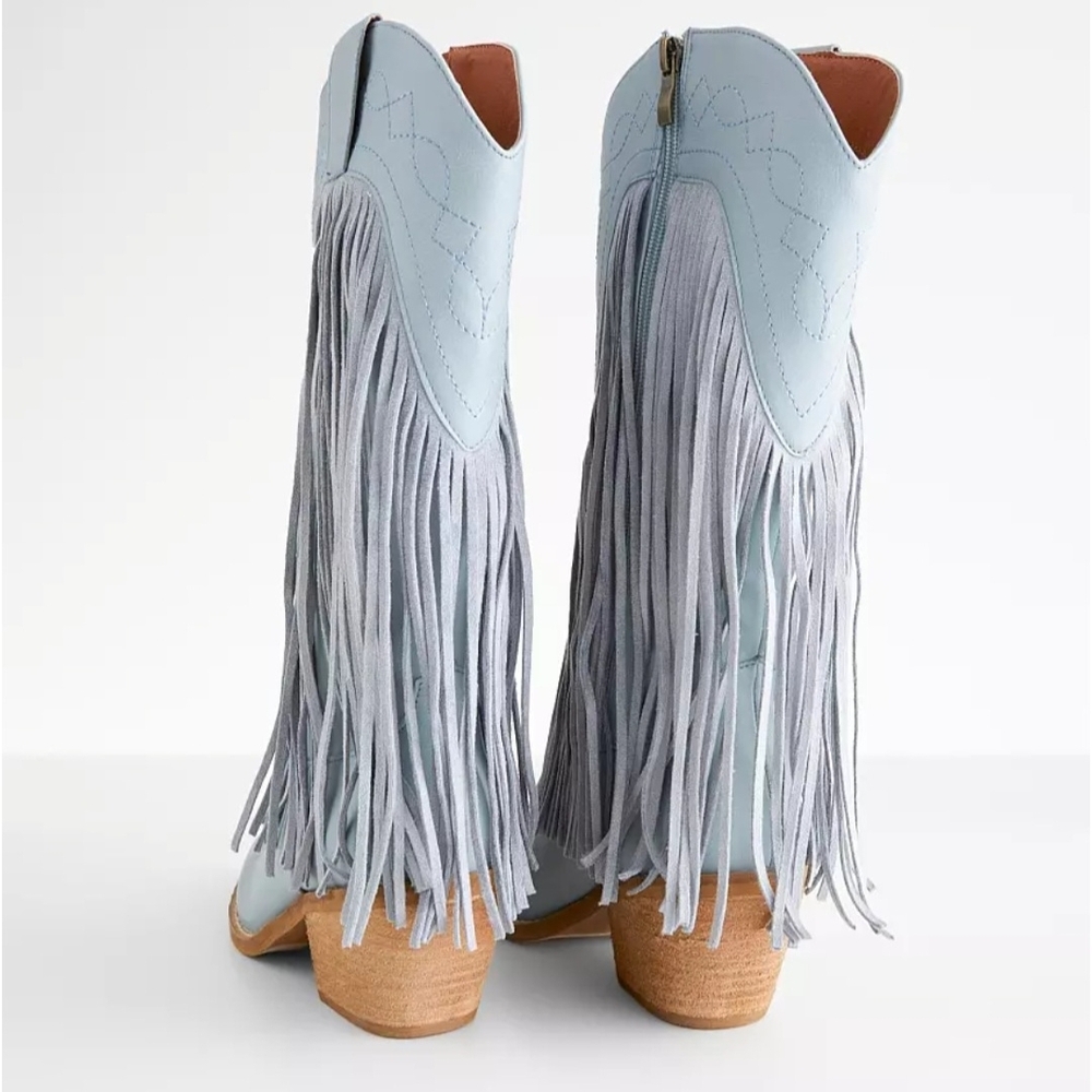 Adela Tall Fringe Western Boot - Picture 2 of 10